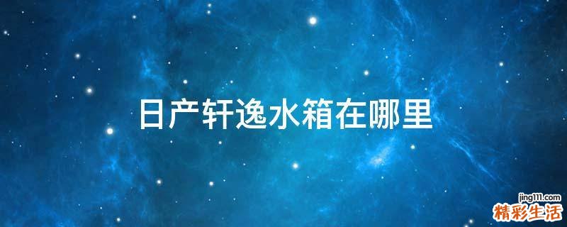 日产轩逸水箱在哪里