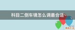 科目二倒车镜怎么调最合适