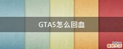 GTA5怎么回血