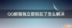 QQ邮箱独立密码忘了怎么解决