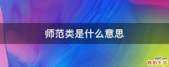 师范类是什么意思