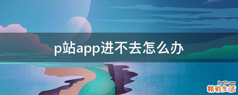 p站app进不去怎么办
