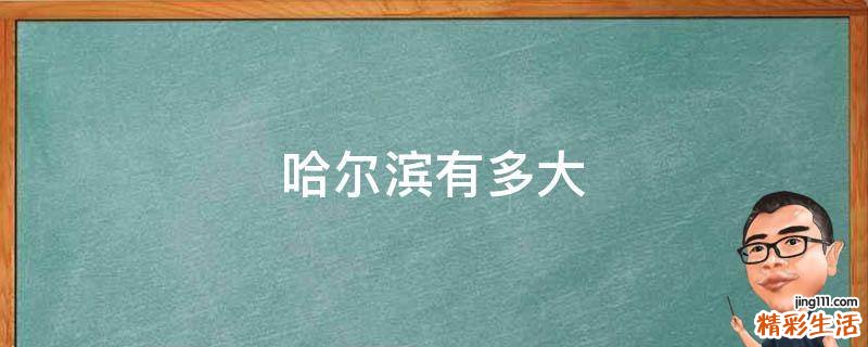 哈尔滨有多大