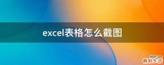 excel表格怎么截图