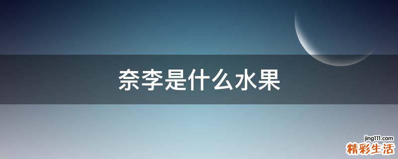 奈李是什么水果