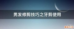 男发修剪技巧之牙剪使用