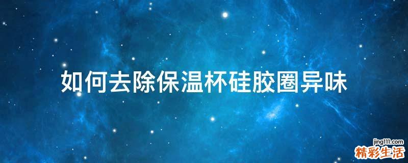 如何去除保温杯硅胶圈异味