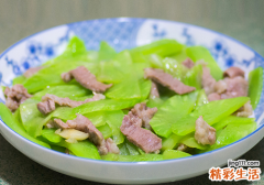 莴笋炒肉片