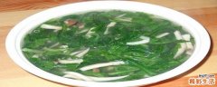 茼蒿煮汤怎么做好吃 茼蒿煲汤的做法大全