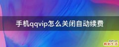 手机qqvip怎么关闭自动续费