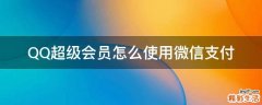 QQ超级会员怎么使用微信支付