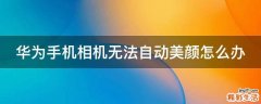 华为手机相机无法自动美颜怎么办