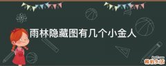 雨林隐藏图有几个小金人