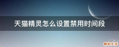 天猫精灵怎么设置禁用时间段