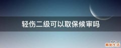 轻伤二级可以取保候审吗