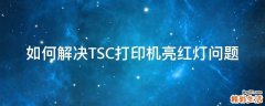 如何解决TSC打印机亮红灯问题
