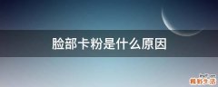 脸部卡粉是什么原因