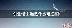 东北话山炮是什么意思啊