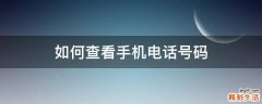 如何查看手机电话号码