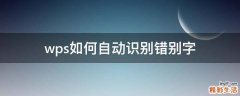 wps如何自动识别错别字
