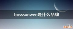 bosssunwen是什么品牌