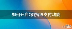 如何开启QQ指纹支付功能