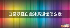 口袋妖怪白金冰系道馆怎么走