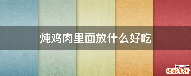 炖鸡肉里面放什么好吃