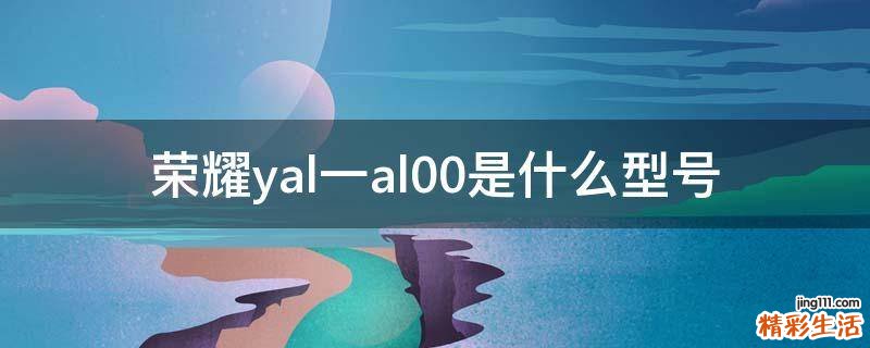 荣耀yal一al00是什么型号