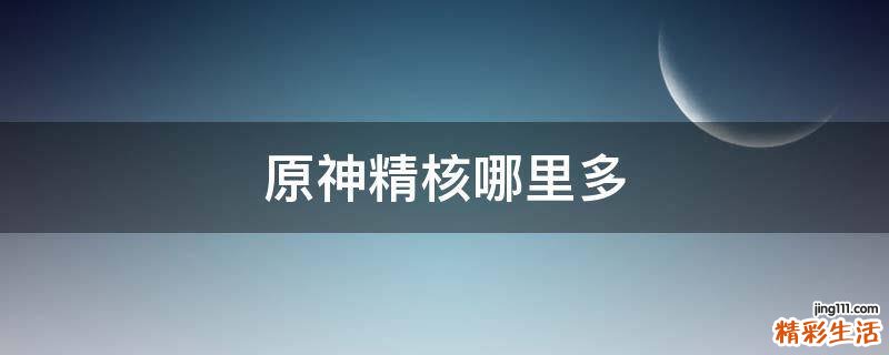 原神精核哪里多