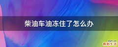 柴油车油冻住了怎么办