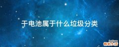 干电池属于什么垃圾分类