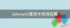iphone12是双卡双待在哪