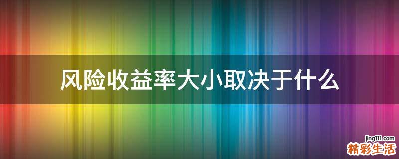风险收益率大小取决于什么