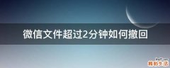 微信文件超过2分钟如何撤回