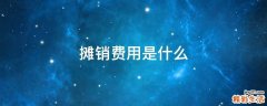 摊销费用是什么