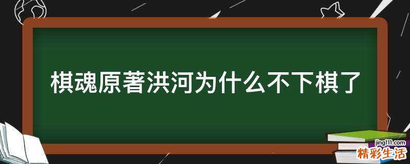棋魂原著洪河为什么不下棋了