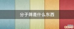 分子筛是什么东西