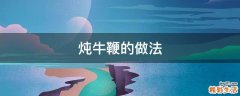 炖牛鞭的做法