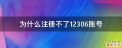 为什么注册不了12306账号