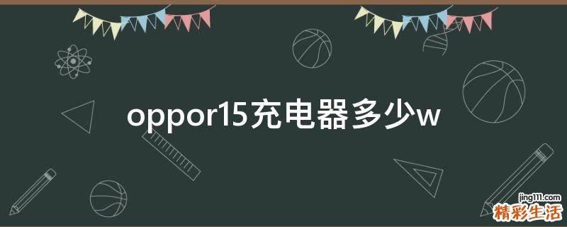 oppor15充电器多少w