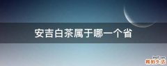 安吉白茶属于哪一个省