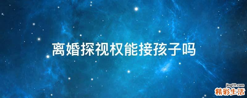 离婚探视权能接孩子吗