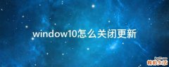 window10怎么关闭更新