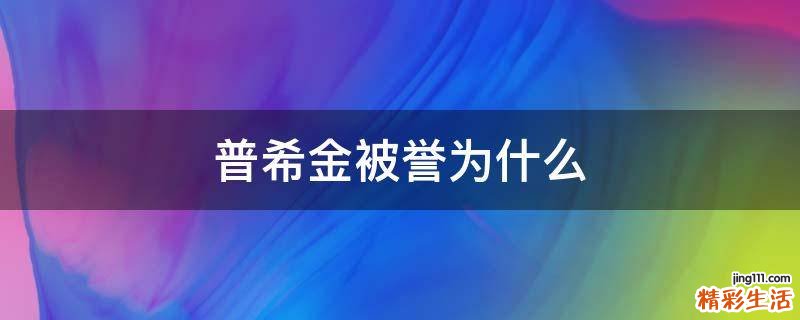 普希金被誉为什么