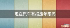 现在汽车有报废年限吗