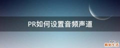 PR如何设置音频声道