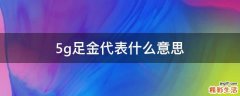 5g足金代表什么意思