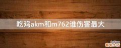 吃鸡akm和m762谁伤害最大