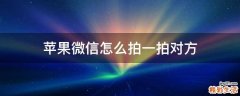 苹果微信怎么拍一拍对方